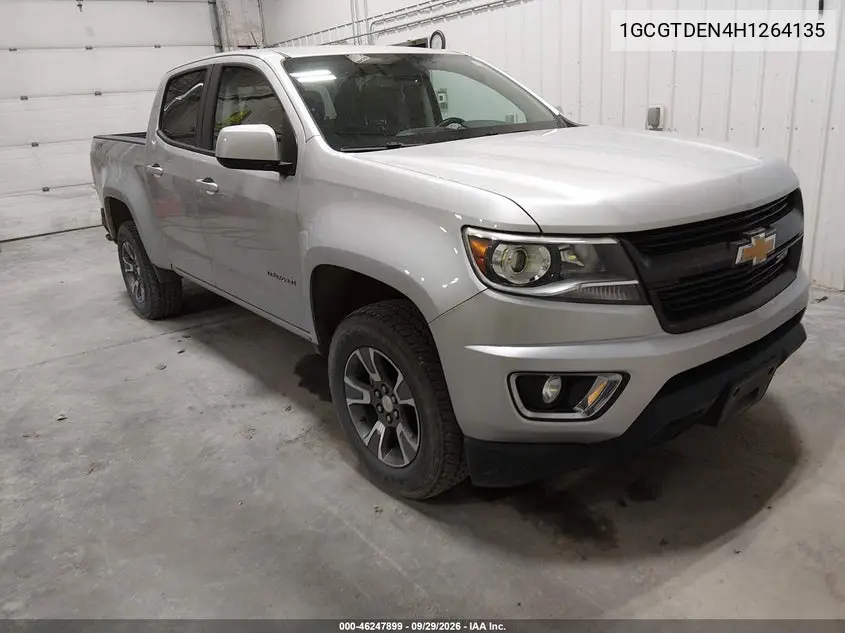CHEVROLET COLORADO 2017, VIN 1GCGTDEN4H1264135
