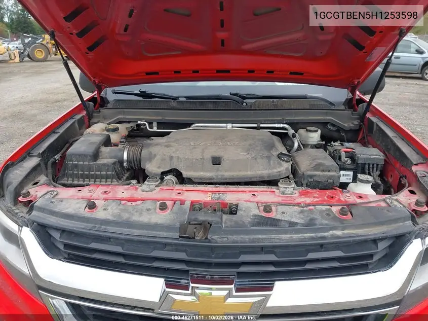 2017 CHEVROLET COLORADO VIN 1GCGTBEN5H1253598 — фото 10