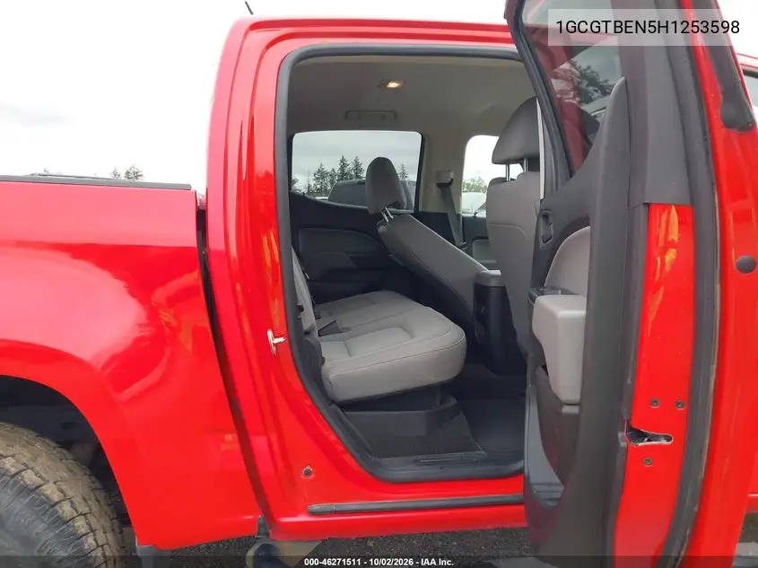 2017 CHEVROLET COLORADO VIN 1GCGTBEN5H1253598 — фото 8