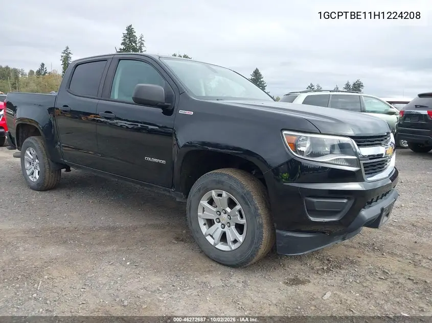 CHEVROLET COLORADO 2017, VIN 1GCPTBE11H1224208