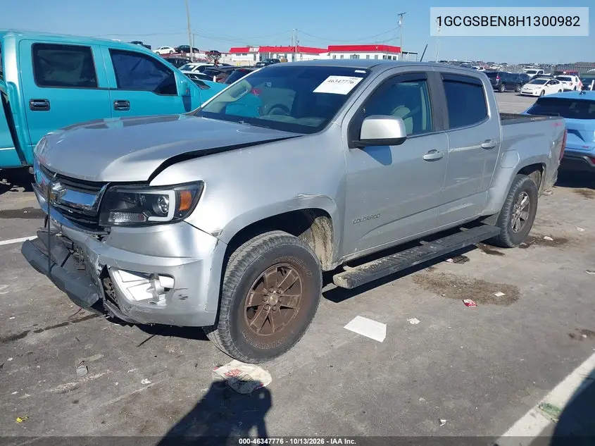 2017 CHEVROLET COLORADO VIN 1GCGSBEN8H1300982 — фото 2