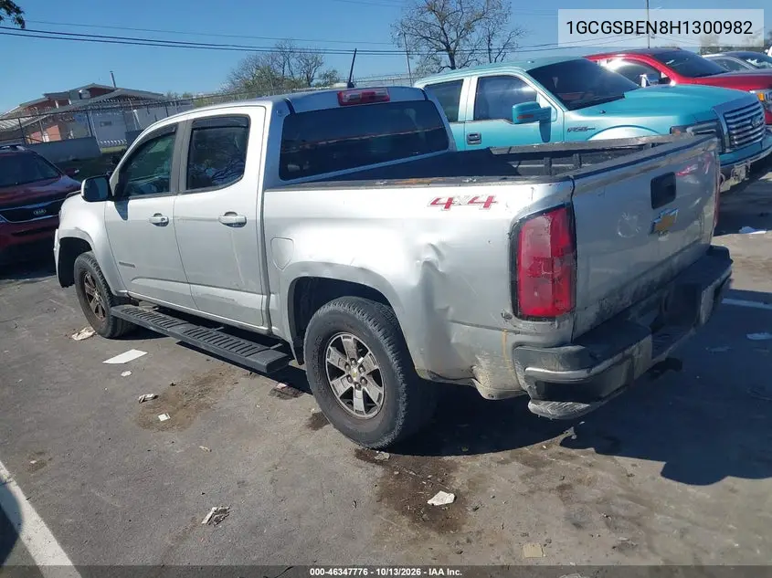2017 CHEVROLET COLORADO VIN 1GCGSBEN8H1300982 — фото 3
