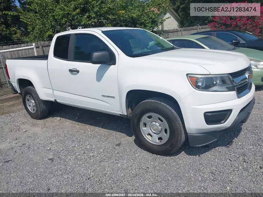 CHEVROLET COLORADO 2018, VIN 1GCHSBEA2J1283474