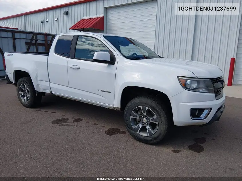 CHEVROLET COLORADO 2018, VIN 1GCHTDEN0J1237699