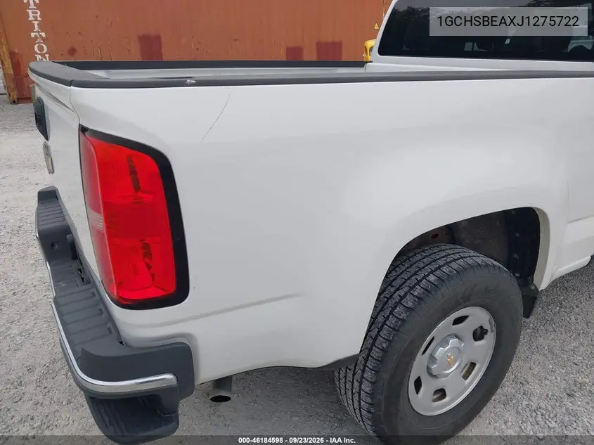 2018 CHEVROLET COLORADO VIN 1GCHSBEAXJ1275722 — фото 12