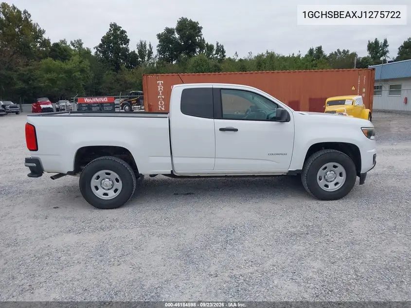2018 CHEVROLET COLORADO VIN 1GCHSBEAXJ1275722 — фото 14