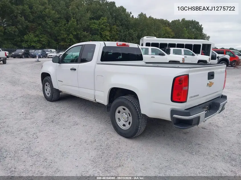 2018 CHEVROLET COLORADO VIN 1GCHSBEAXJ1275722 — фото 3