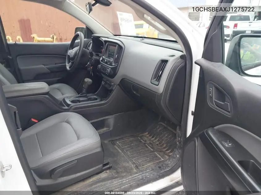 2018 CHEVROLET COLORADO VIN 1GCHSBEAXJ1275722 — фото 5