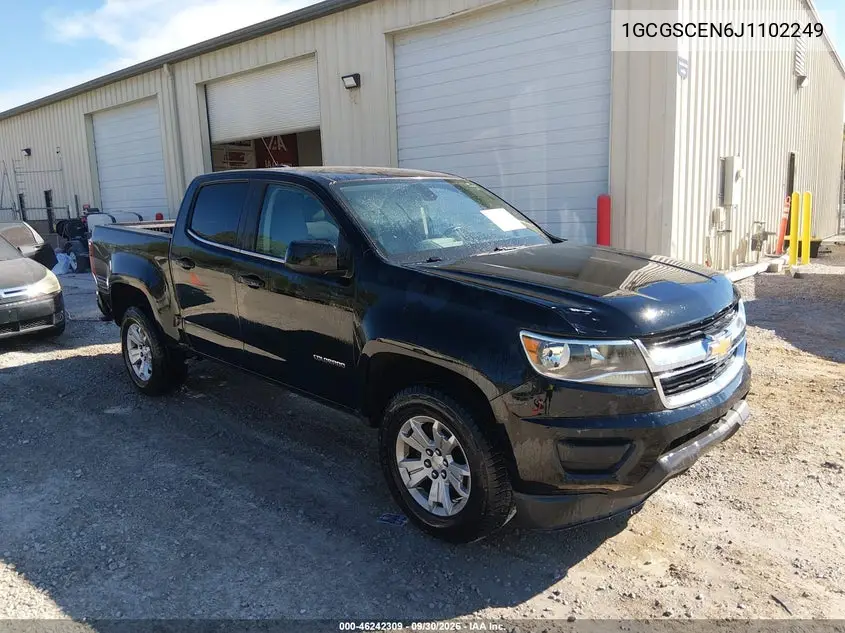 CHEVROLET COLORADO 2018, VIN 1GCGSCEN6J1102249