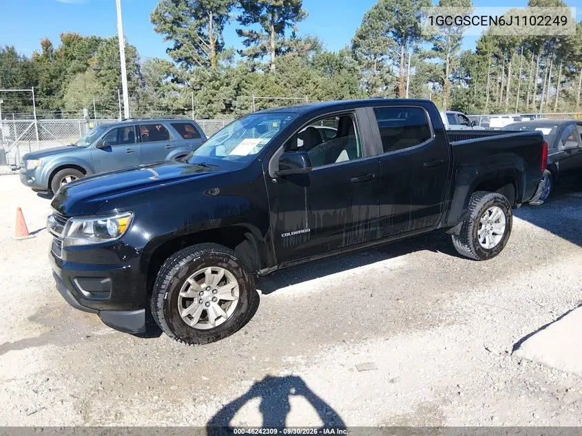 2018 CHEVROLET COLORADO VIN 1GCGSCEN6J1102249 — фото 2