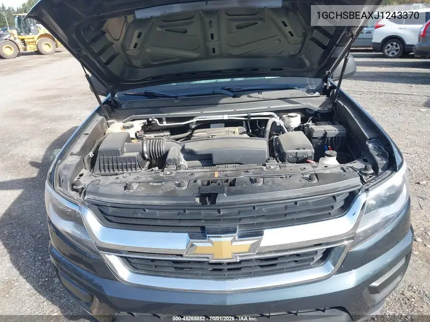 2018 CHEVROLET COLORADO VIN 1GCHSBEAXJ1243370 — фото 10