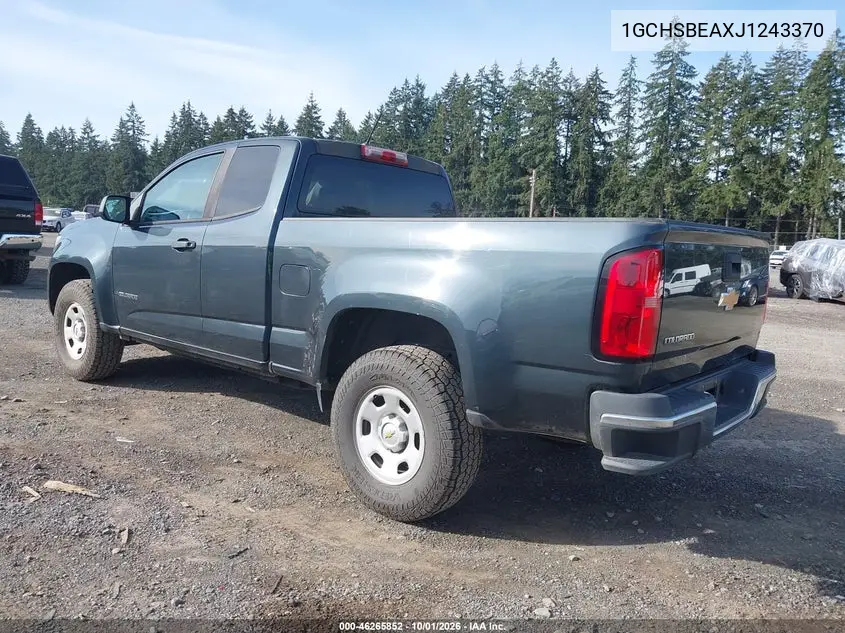 2018 CHEVROLET COLORADO VIN 1GCHSBEAXJ1243370 — фото 3