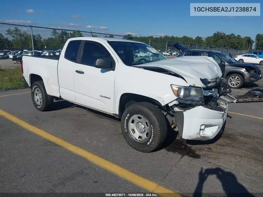 CHEVROLET COLORADO 2018, VIN 1GCHSBEA2J1238874