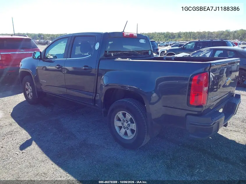 2018 CHEVROLET COLORADO VIN 1GCGSBEA7J1188386 — фото 3