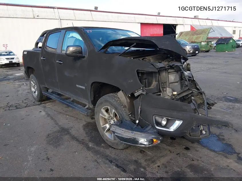 CHEVROLET COLORADO 2018, VIN 1GCGTDEN5J1271715