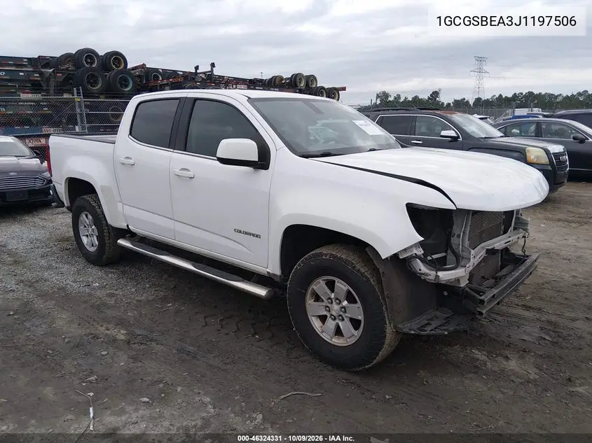 CHEVROLET COLORADO 2018, VIN 1GCGSBEA3J1197506