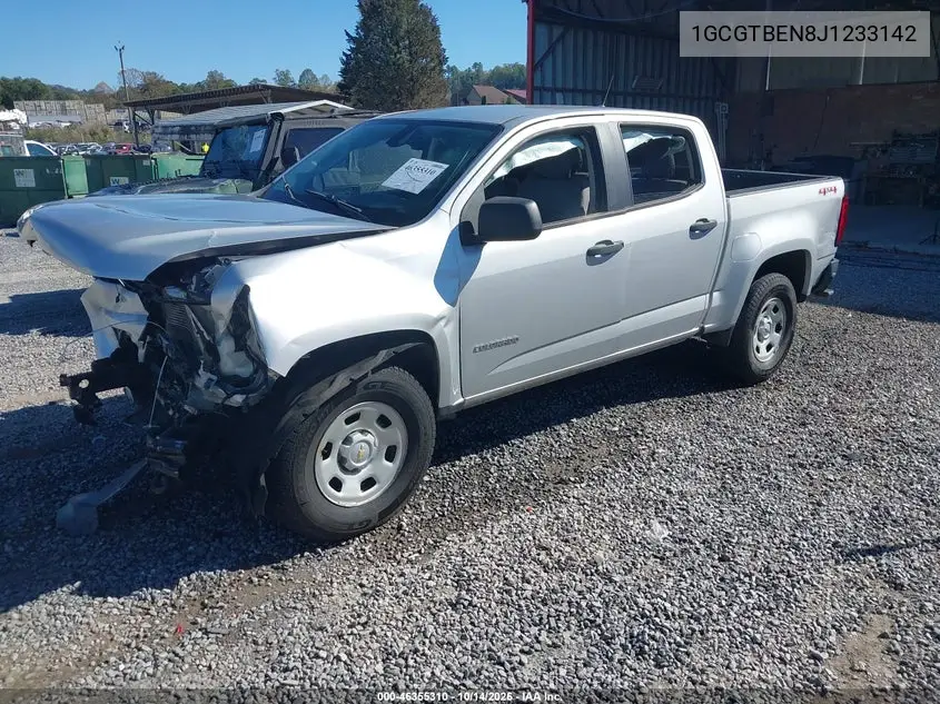 2018 CHEVROLET COLORADO VIN 1GCGTBEN8J1233142 — фото 2