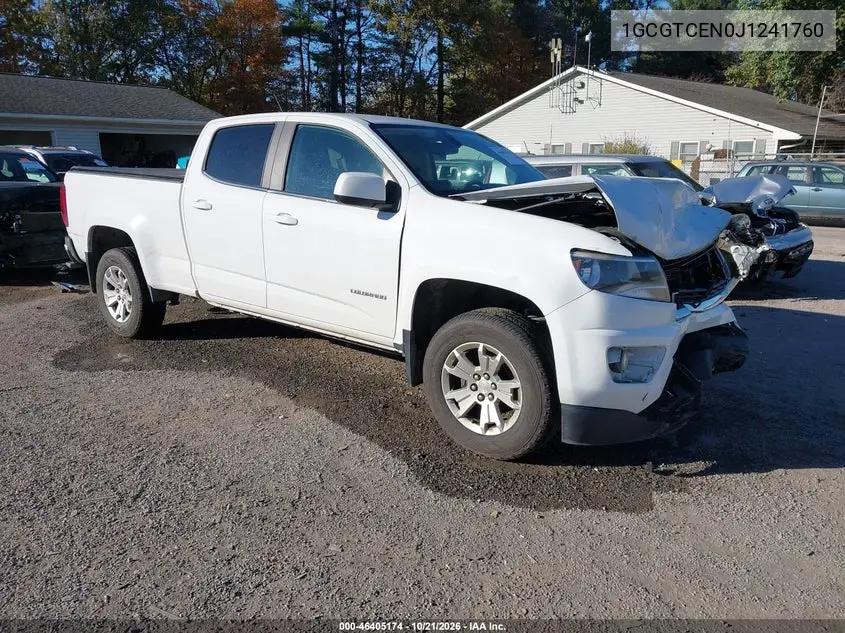 CHEVROLET COLORADO 2018, VIN 1GCGTCEN0J1241760