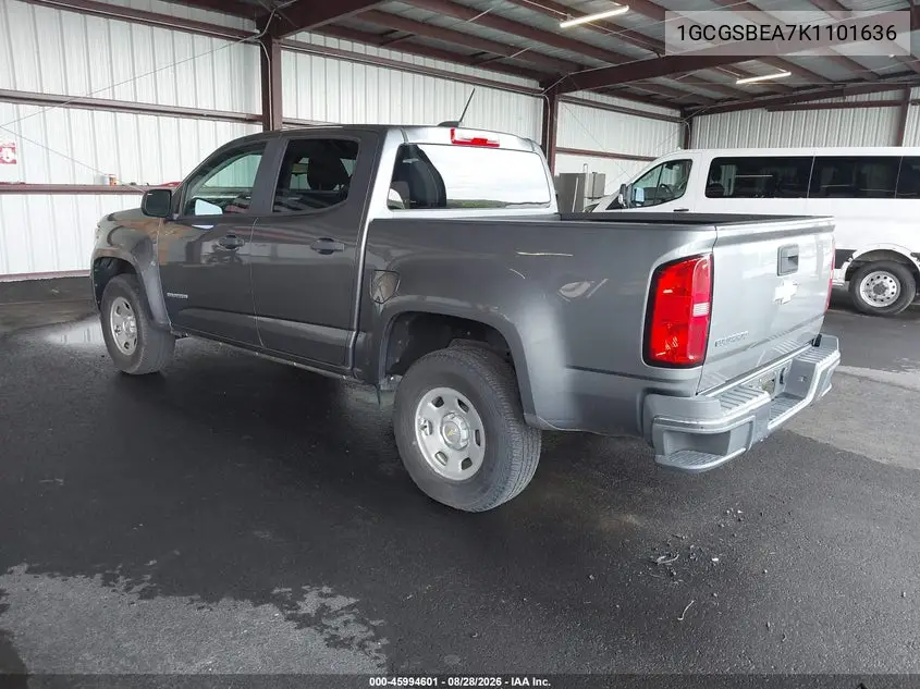 2019 CHEVROLET COLORADO VIN 1GCGSBEA7K1101636 — фото 3