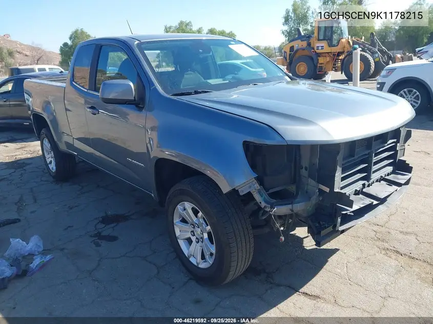 CHEVROLET COLORADO 2019, VIN 1GCHSCEN9K1178215