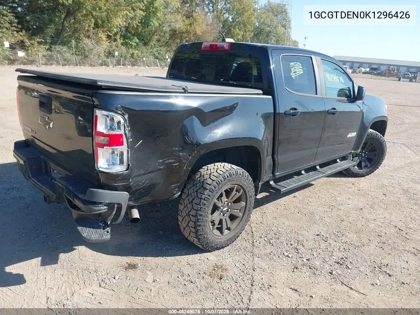 2019 CHEVROLET COLORADO VIN 1GCGTDEN0K1296426 — фото 4