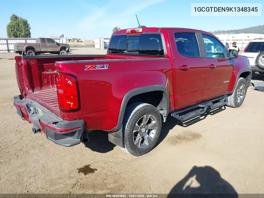 2019 CHEVROLET COLORADO VIN 1GCGTDEN9K1348345 — фото 4