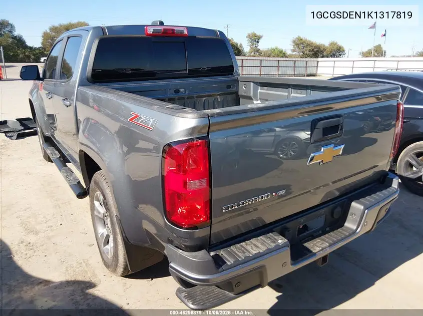 2019 CHEVROLET COLORADO VIN 1GCGSDEN1K1317819 — фото 3