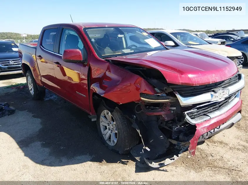 CHEVROLET COLORADO 2020, VIN 1GCGTCEN9L1152949