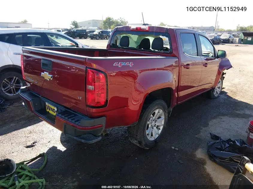 2020 CHEVROLET COLORADO VIN 1GCGTCEN9L1152949 — фото 4