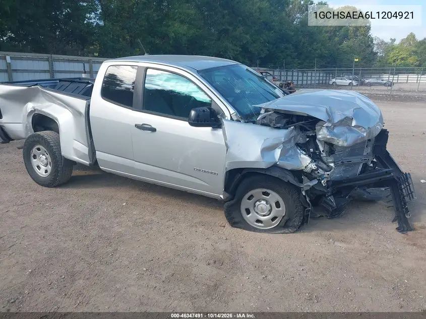 CHEVROLET COLORADO 2020, VIN 1GCHSAEA6L1204921