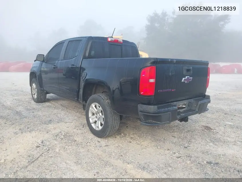 2020 CHEVROLET COLORADO VIN 1GCGSCEN0L1218839 — фото 3