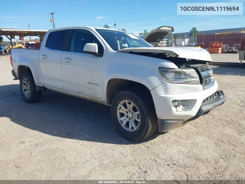 CHEVROLET COLORADO 2020, VIN 1GCGSCEN9L1119694