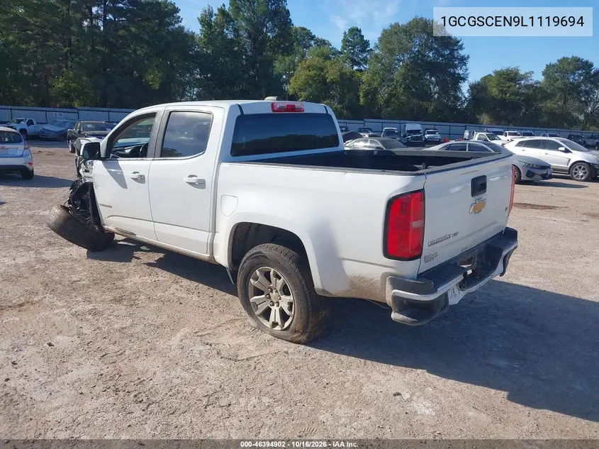 2020 CHEVROLET COLORADO VIN 1GCGSCEN9L1119694 — фото 3