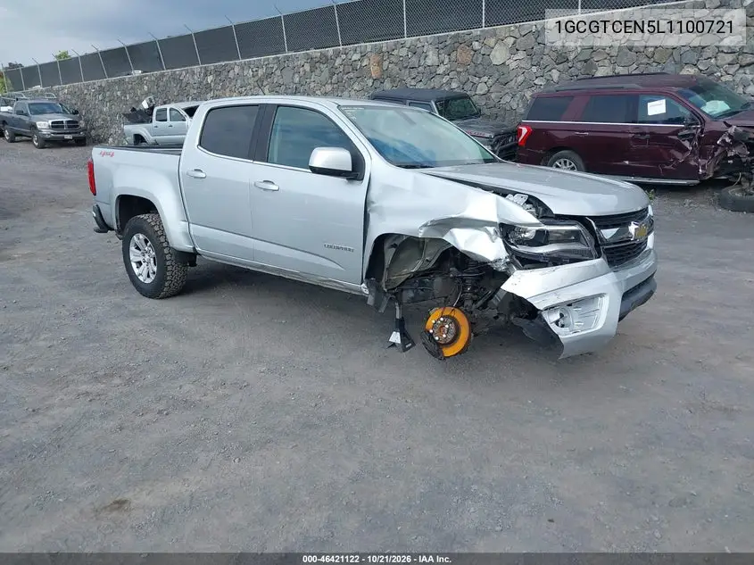 CHEVROLET COLORADO 2020, VIN 1GCGTCEN5L1100721