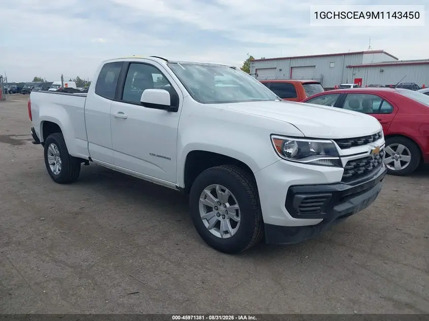 CHEVROLET COLORADO 2021, VIN 1GCHSCEA9M1143450