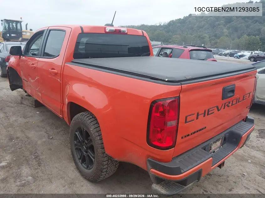 2021 CHEVROLET COLORADO VIN 1GCGTBEN2M1293065 — фото 3