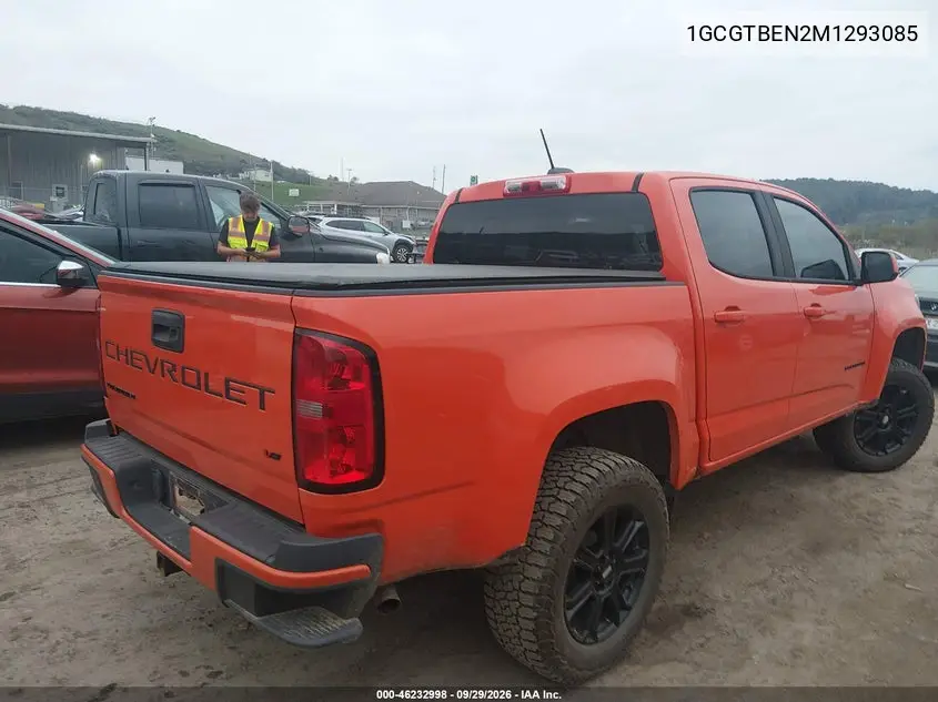 2021 CHEVROLET COLORADO VIN 1GCGTBEN2M1293065 — фото 4