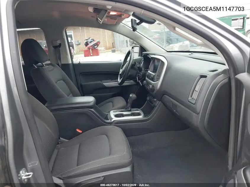 2021 CHEVROLET COLORADO VIN 1GCGSCEA5M1147703 — фото 5