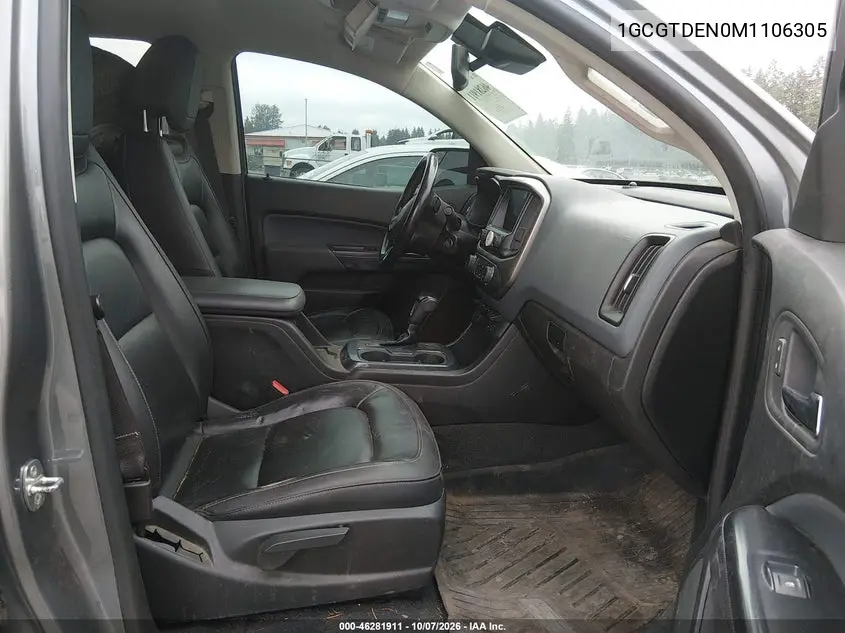 2021 CHEVROLET COLORADO VIN 1GCGTDEN0M1106305 — фото 5
