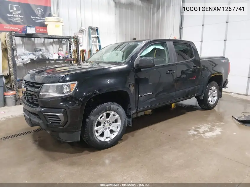 2021 CHEVROLET COLORADO VIN 1GCGTCENXM1267741 — фото 2