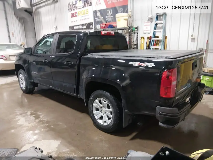 2021 CHEVROLET COLORADO VIN 1GCGTCENXM1267741 — фото 3
