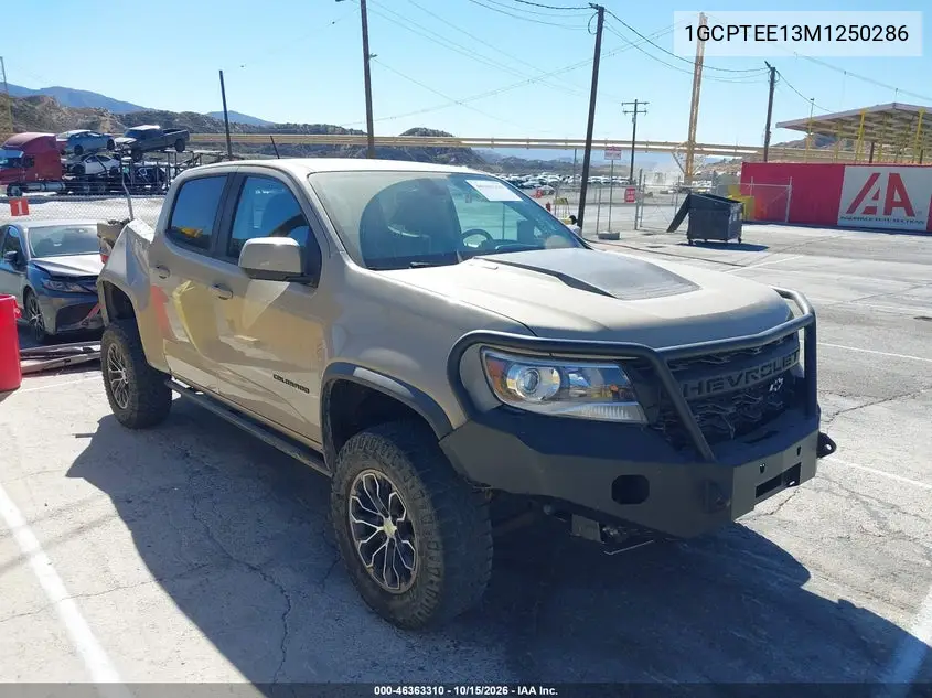 CHEVROLET COLORADO 2021, VIN 1GCPTEE13M1250286