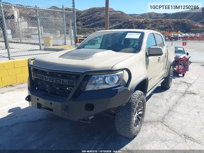 2021 CHEVROLET COLORADO VIN 1GCPTEE13M1250286 — фото 2