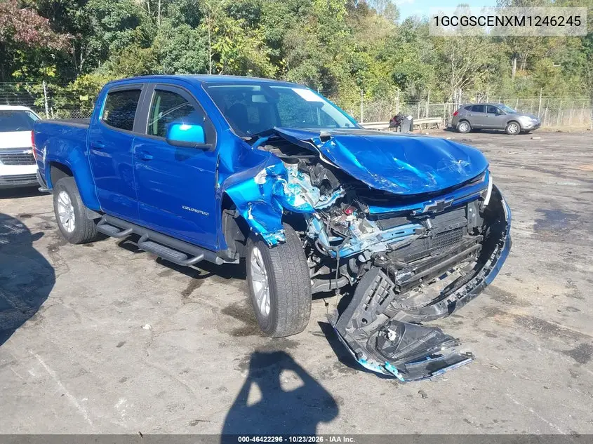CHEVROLET COLORADO 2021, VIN 1GCGSCENXM1246245