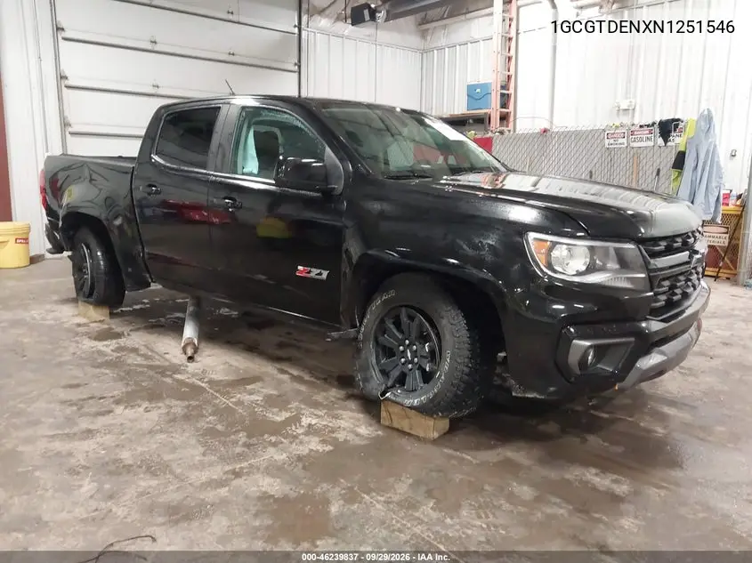 CHEVROLET COLORADO 2022, VIN 1GCGTDENXN1251546