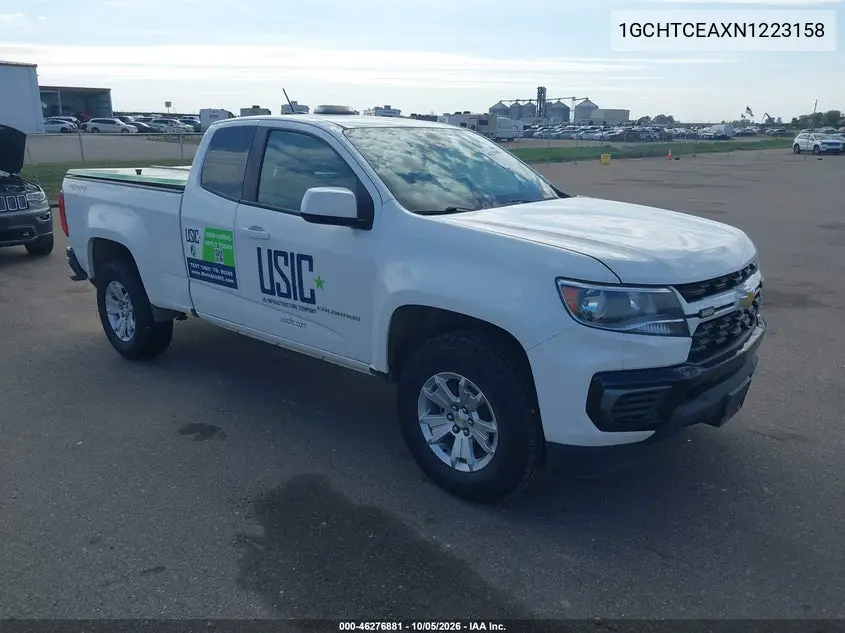 CHEVROLET COLORADO 2022, VIN 1GCHTCEAXN1223158