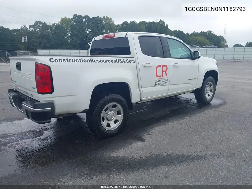 2022 CHEVROLET COLORADO VIN 1GCGSBEN0N1182793 — фото 4