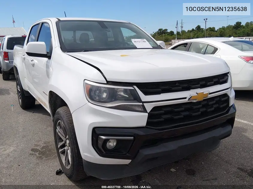 CHEVROLET COLORADO 2022, VIN 1GCGSCEN5N1235638