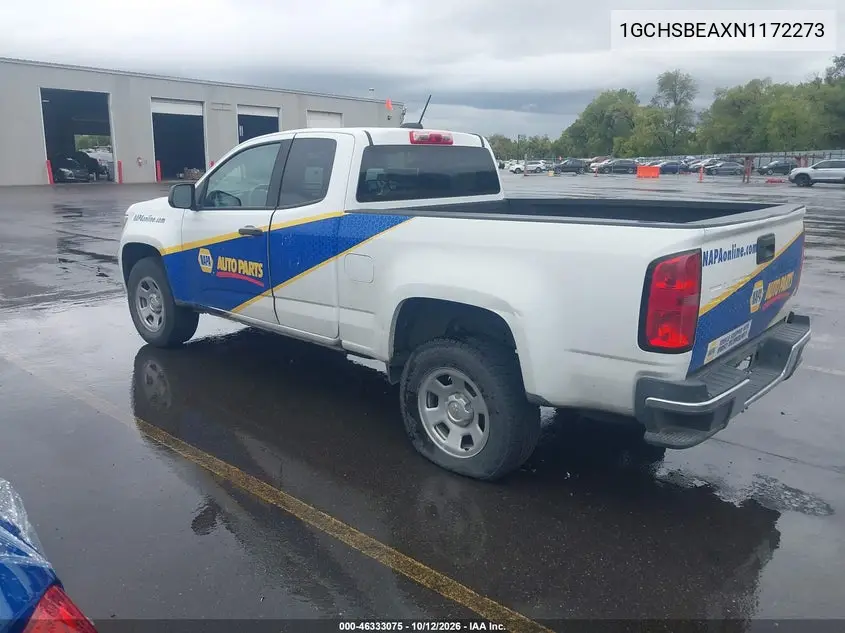 2022 CHEVROLET COLORADO VIN 1GCHSBEAXN1172273 — фото 3