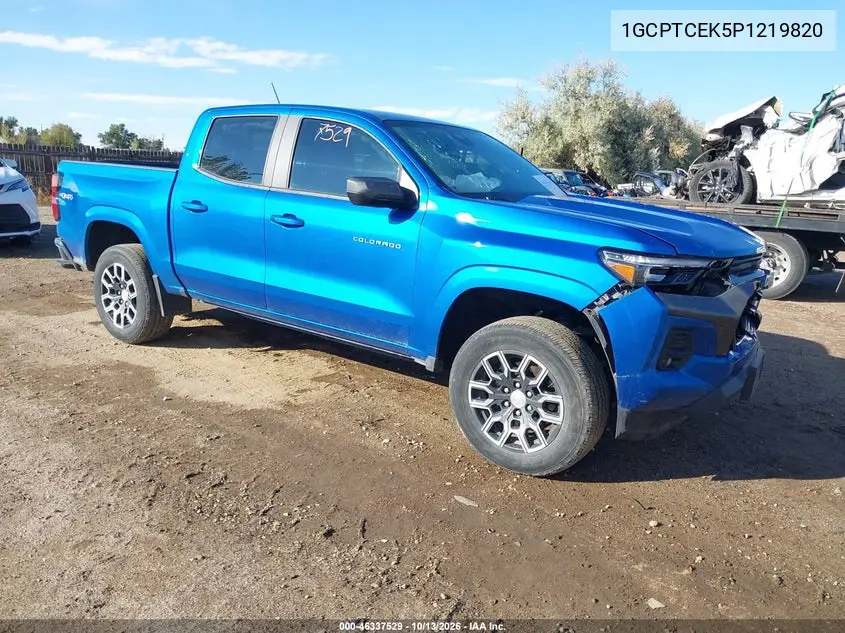CHEVROLET COLORADO 2023, VIN 1GCPTCEK5P1219820